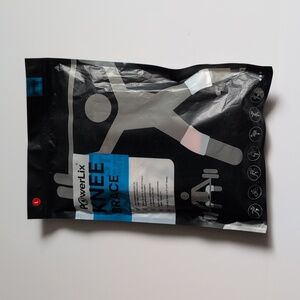 Unisex PowerLix Compression Knee Brace Black Size Large